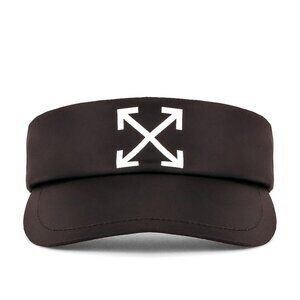 Off-White Logo Arrow Visor Black NWT